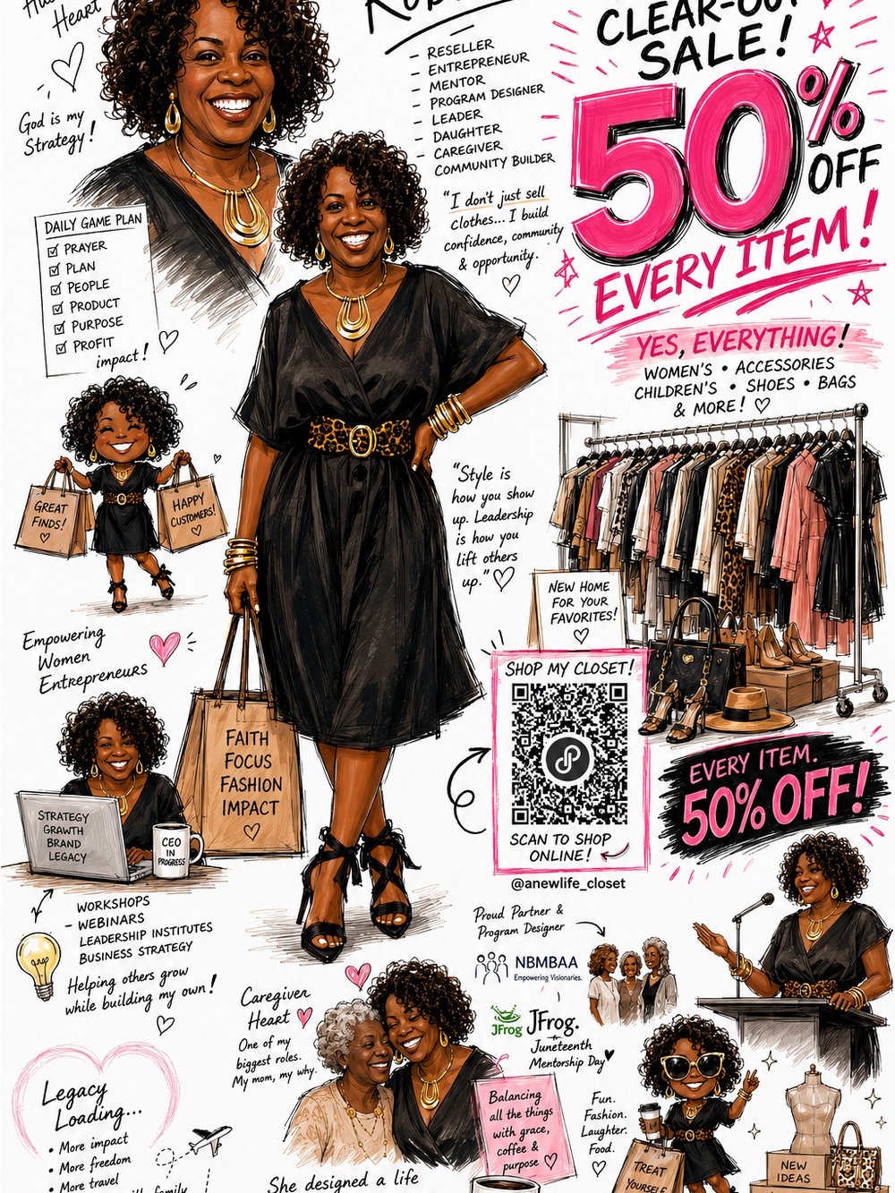 Close out sale! Entire closet 50% off.